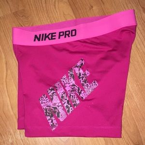 Hot Pink Nike Pro Spandex